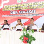 Kapolres Sidrap Hadiri Acara Pelantikan dan Pengambilan Sumpah Jabatan Kades Antar Waktu Aka-Akae
