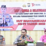 Rangkaian Hari Bhayangkara ke-77, Kapolres Sidrap bersama Ketua Bhayangkari Silaturahmi Dengan Purnawirawan Polri