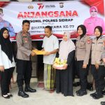 Waka Polres Sidrap Melaksanakan Anjangsana ke Kediaman Personel Yang Sakit Menahun Dalam Rangka Hari Bhayangkara