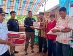 Ditreskrimsus Polda Sultra Berbagi Sembako di Hari Bhayangkara ke-77 