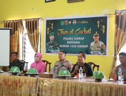 Saat Jumat Curhat, Kapolres Sidrap Ajak Masyarakat Jaga Kamtibmas dan Tetap Tertib Berlalu Lintas