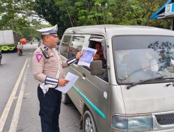 Hari ke-3 Ops Patuh Pallawa 2023, Satlantas Polres Sidrap Sosialisasi 8 Prioritas Pelanggaran ke Pengendara