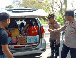 Antisipasi Barang Bawaan Suporter PSM Yang Akan Menuju ke Stadion Gelora BJ. Habibie Pare-pare, Polres Sidrap Gelar Cipkon