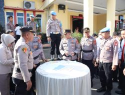 Polres Sidrap Gelar Pemeriksaan Senpi Dinas Berkala