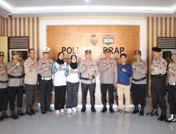 AKBP Erwin Syah Melepas Secara Resmi Tim Voli Sidrap Untuk Mengikuti Kejuaraan Kapolri Cup di Bali