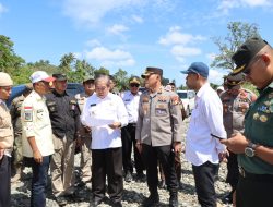 Kapolres Sidrap Bersama Bupati dan Forkopimda Lainnya Melakukan Pengecekan Tambang Galian C di Bila Riase