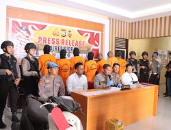 Kapolres Sidrap Rilis Hasil Kegiatan Rutin Yang Ditingkatkan, Narkoba dan Hasil Ops Patuh 2023