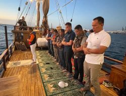 Pangdam XIV/Hsn : Kebersamaan Tanpa Batas Bersama PJU dan Keluarga di Kapal Phinisi Bugis