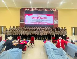 Dalam Rangka Hari Jadi Polwan ke-75, Polda Sultra Gelar Aksi Donor Darah