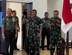 Tingkatkan Silaturahmi, Pangdam XVI/Hsn Sambut Kedatangan Danpussenarhanud