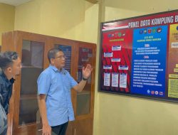 Didampingi Kapolres Sidrap Dir Narkoba Polda Sulsel Kunjungi Posko Kampung Bebas Narkoba