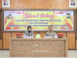 Tim Biro SDM Polda Sulsel Kunjungi Polres Sidrap, Ini Tujuannya