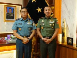 Pererat Sinergitas TNI, Pangdam XIV/Hsn Terima Audiensi Danlantamal VI Makassar