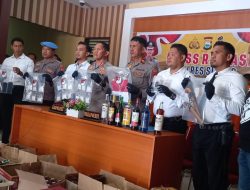 Kapolres Sidrap Pimpin Press Release, Ini Hasil Operasi Pekat Lipu 2023 Selama 20 Hari