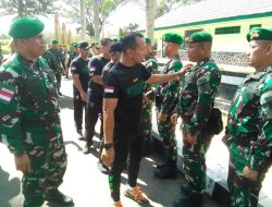 Penerimaan Satgas Pamtas Yonif 725/Waroagi, Pangdam XIV/Hsn Apresiasi Atas Keberhasilan dan Segera Adaptasi Tugas Pengamanan Pemilu