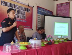 Sat Resnarkoba Polres Pasangkayu Ajak Warga Kumasari Agar menjadi Polisi Narkoba. 