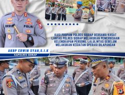 Kelengkapan Personel Sat Lantas Polres Sidrap Diperiksa, AKBP Erwin Syah : Harus Tertib Sebelum Menertibkan 