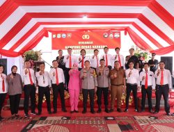 AKBP Erwin Syah Bersama Instansi Terkait Melakukan Deklarasi Kampung Bebas Narkoba Mappedeceng Polres Sidrap