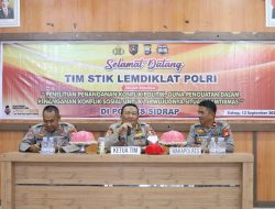 Dalam Rangka Penanganan Konflik Politik, STIK Lemdiklat Polri Kunjungi Polres Sidrap