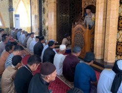 Tindak Lanjut Program Kapolres Sidrap, Waka Polres Laksanakan Safari Jum’at di Masjid Al-Barkah Tanru Tedong