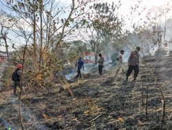 Kebakaran Terjadi di Watang Pulu dan Watang Sidenreng, Kapolres Sidrap: Mari Antisipasi Segala Hal Yang Dapat Picu Karhutla