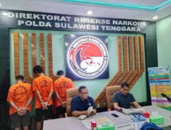 Direktorat Reserse Narkoba Polda Sultra Ungkap Kasus Pengungkapan Narkotika Asal Aceh