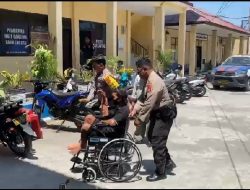 Pelayanan Prima, SPKT Polres Sidrap Berikan Fasilitas Layanan Kursi Roda 