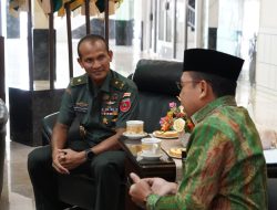 Wakili Pangdam, Kasdam XIV/Hsn Terima Audiensi PWNU Sulsel Bahas “Sulsel Bershalawat”, Peringati Maulid Nabi Mohammad SAW 1445 H dan Tasyakuran HUT TNI ke-78
