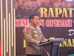 Kapolda Sulsel Pimpin Rakor Lintas Sektoral Operasi Mantap Brata 2023-2024