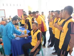 Jaga Kesehatan Anggota, Polres Sidrap Adakan Pemeriksaan Kesehatan Berkala