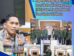 Kapolres Sidrap Melepas Rombongan IWO Mengikuti Mubes II di Jakarta