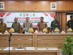 Upaya Wujudkan Kamtibmas Kondusif Dalam Pilkades Serentak, Polres Sidrap Gelar Deklarasi Damai