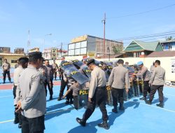 Dukung Pengamanan Jalannya Pesta Demokrasi, Sat Samapta Polres Sidrap Masifkan Pelatihan Dalmas