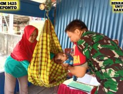 Dukung Percepatan Penurunan Stunting, Babinsa Koramil 1425-01 Binamu Dampingi Kegiatan Posyandu Diwilayah Binaan