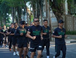Awali Pagi Dengan Berlari Gembira, Pangdam XIV/Hsn Merefleksikan Pentingnya Hidup Sehat Kepada Prajurit “Ayam Jantan Dari Timur