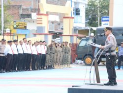 Siap Amankan Pilkades Serentak, Kapolres Sidrap Pimpin Apel Gelar Pasukan