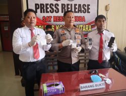 Rencana Edarkan Shabu ke Bombana, Dua Pengedar Ditangkap Satresnarkoba Polres Kolaka Utara