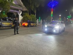 Personil Polres Sidrap Laksanakan Patroli Di Malam Akhir Pekan 