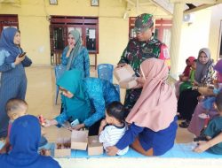Bersinergi Cegah Stunting, Babinsa Desa Bontorappo Pendampingan Kegiatan Posyandu