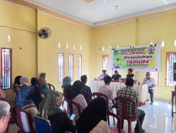 Kanit Tipikor Sat Reskrim Polres Sidrap Jadi Narasumber Sosialisasi Bidang Hukum Dikantor Desa Corawali