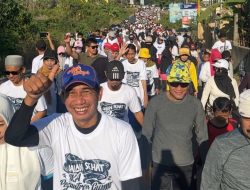 Ketua DPRD Rudianto Lallo Bersama Ribuan Orang Ikuti Jalan Sehat Alumni Pesantren Guppi Samata Gowa