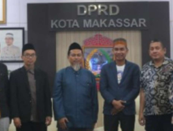 Ketua DPRD Kota Makassar, Rudianto Lallo menerima kunjungan Dewan Syuro DPD Wahdah Islamiyah Sulsel
