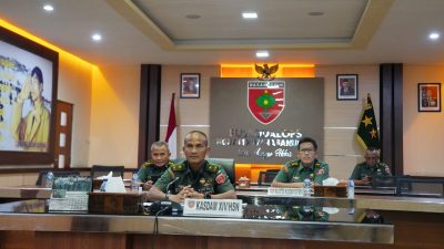 Via Daring, Kasdam XIV/Hsn Mewakili Pangdam, Ikuti Acara Penandatanganan Nota Kesepahaman Antara Mentan RI dan Panglima TNI
