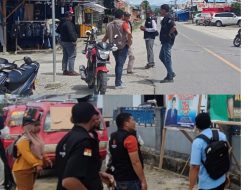 Panwaslu Lolong guba Melakukan Patroli Pengawasan Kempanye 2023.