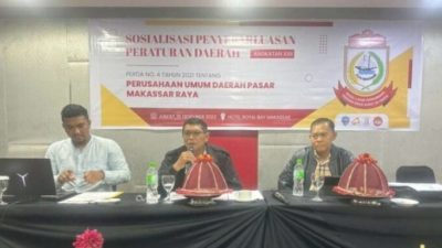 Sekretariat DPRD Makassar Gelar Sosialisasi Perda Nomor 4 Tahun 2021 tentang Perumda Pasar Raya