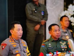 Panglima TNI Hadiri Vicon Bersama Kapolri Pantau Pengamanan Malam Tahun Baru