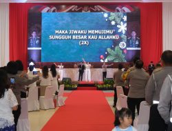 Natal Bersama Personel Polda Sultra: Semangat Kemurnian Hati dan Kemitraan Menuju Indonesia Maju