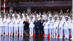Pj, Bupati Bombana Hadir Dalam Acara Puncak Peringatan Hari Otoda Ke XXVIII Di Surabaya Tahun 2024