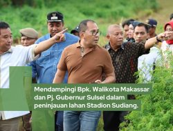 Kepala Bappeda Dampingi Gubernur dan Walikota Tinjau Lokasi Pembangunan Stadion Bertaraf Internasional