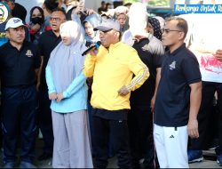 Dandim Jeneponto Bersama Anggota Dan Persit Hadir Dan Ikut Serta Kegiatan Kejuaraan Tarkam Lari Lima Kilometer